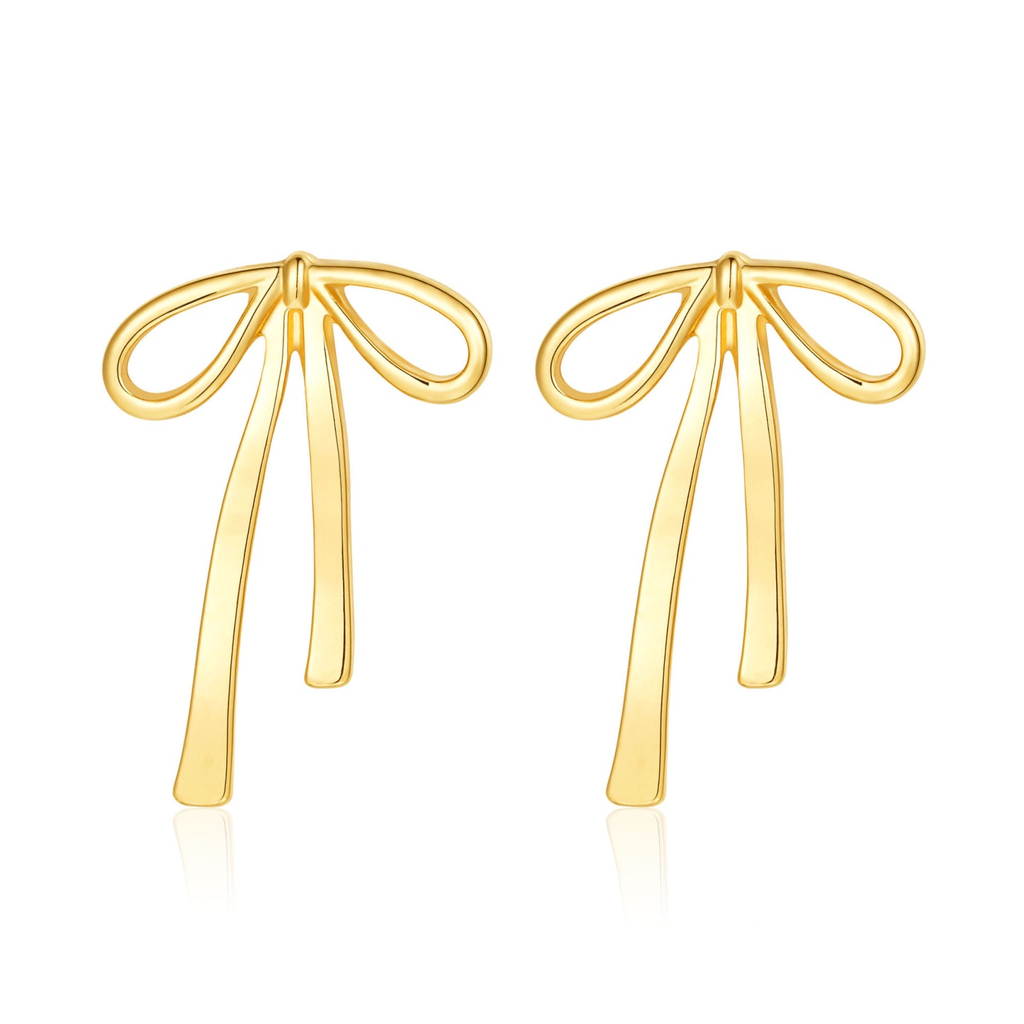 Women's Alloy Bow Earrings Lightweight