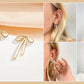 Women's Alloy Bow Earrings Lightweight